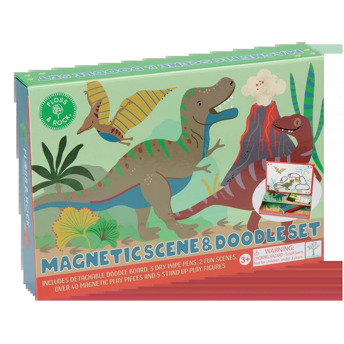 Floss & Rock Μαγνητικό Παιχνίδι και Ζωγραφική Dino 52P6252