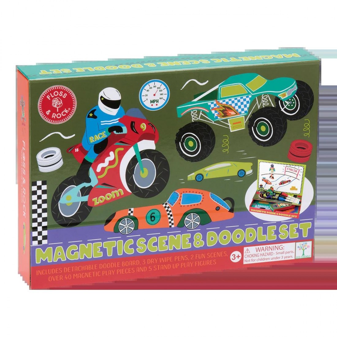 Floss & Rock Μαγνητικό Παιχνίδι και Ζωγραφική Cars 52P6254