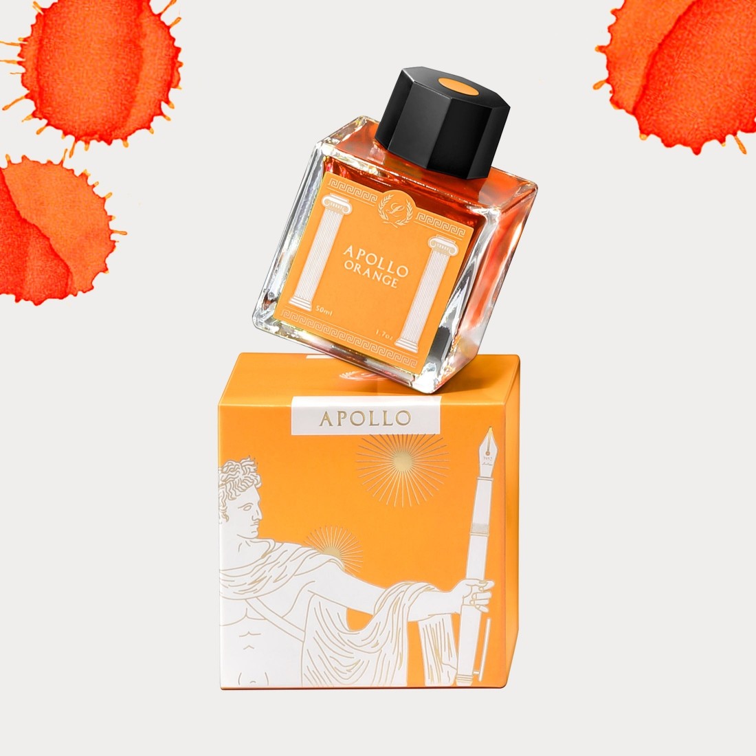 Laban Greek Mythology Apollo Orange Ink 50ml Ink Bottle