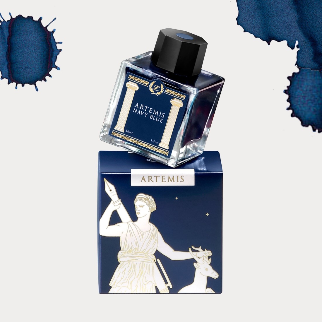 Laban Greek Mythology Artemis Navy Blue Ink 50ml Ink Bottle