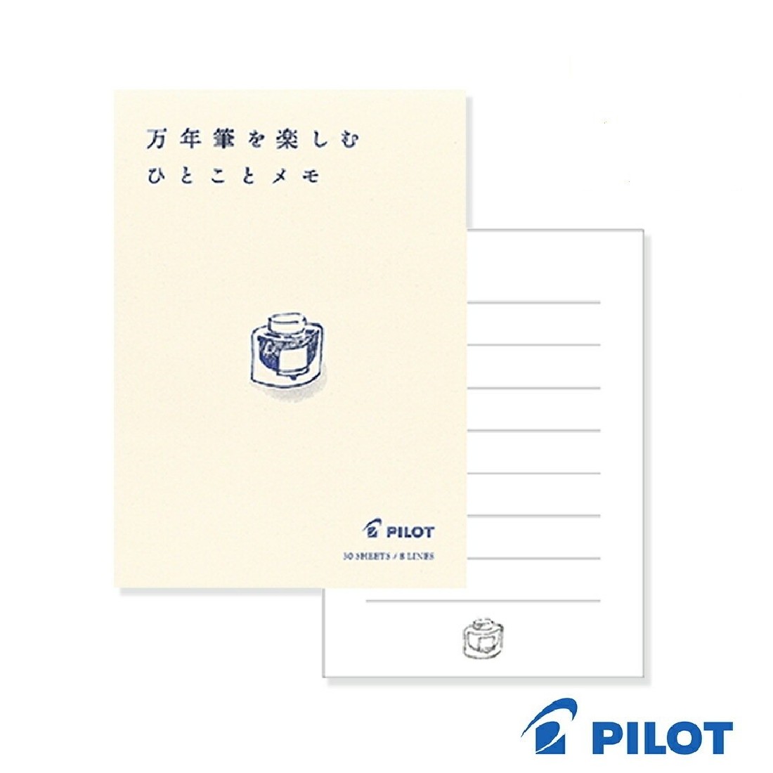 Pilot pen friendly notebook 7,5 x 10,5 cm, lined, 30 sheets, 8 lines, RP-M01