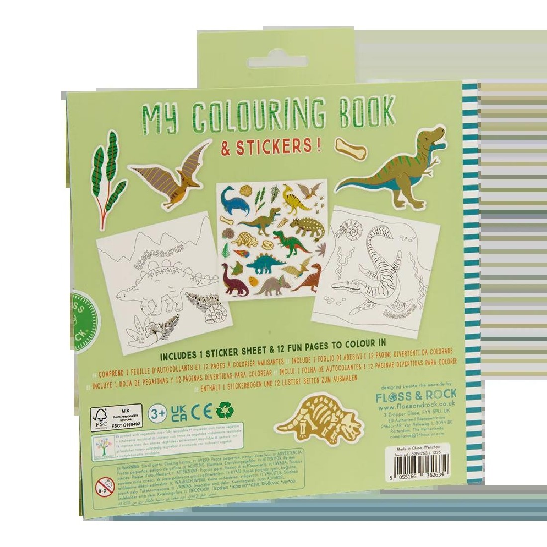 Floss & Rock Το Βιβλίο Ζωγραφικής μου Dino 52P6263