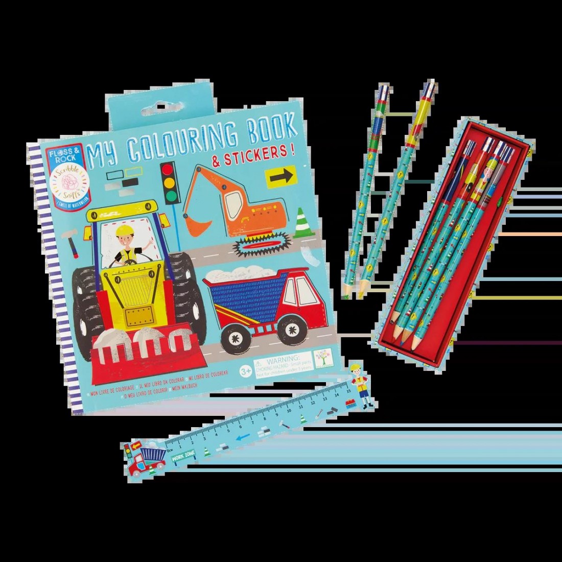 Floss & Rock Το Βιβλίο Ζωγραφικής μου Construction 52P6259