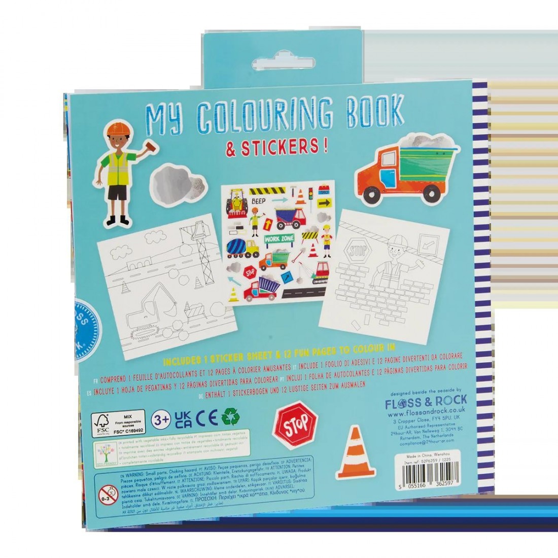 Floss & Rock Το Βιβλίο Ζωγραφικής μου Construction 52P6259