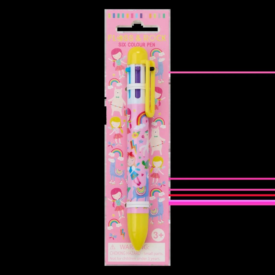 Floss & Rock Στυλό με 6 Χρώματα Rainbow Fairy 52P6305