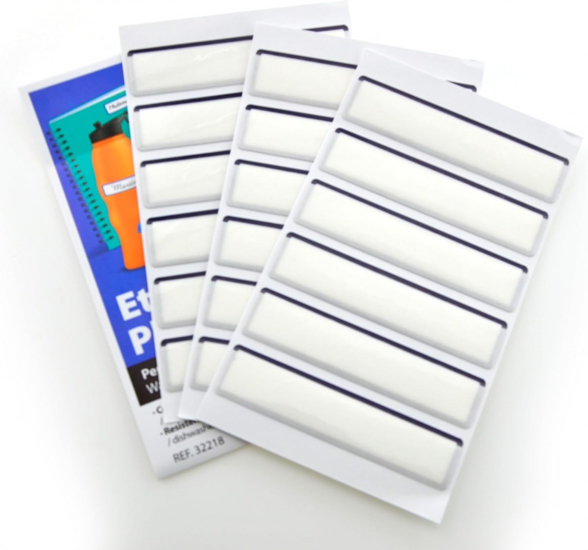 Πλαστικοποιημένες Ετικέτες Ονομάτων 7 x 1,5 cm – 18 τεμ. 32218 Office Box