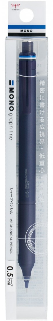 Tombow Mono Graph Fine Mechanical Pencil 0.5mm Navy, DPA-112c