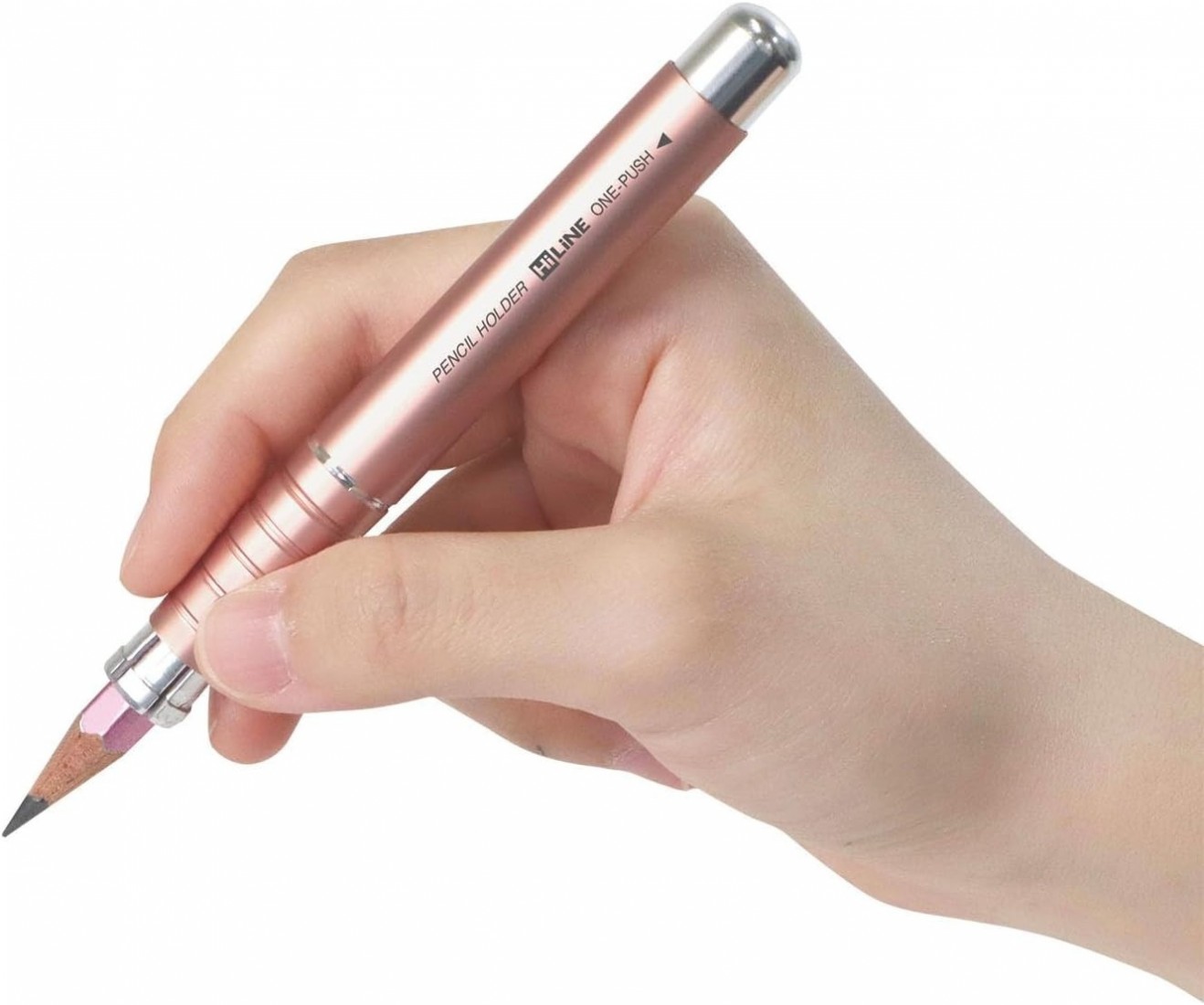 Kutsuwa pencil holder, one push, rose gold RH023PK