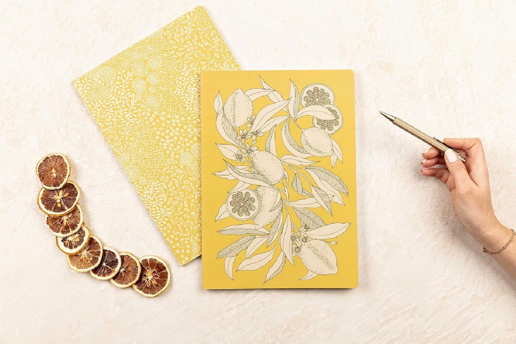 Clairefontaine Rhodia A4 21x 29,7cm notebook, Jardin des Sens, 96 pages, Ruled White 90gsm pages 116341