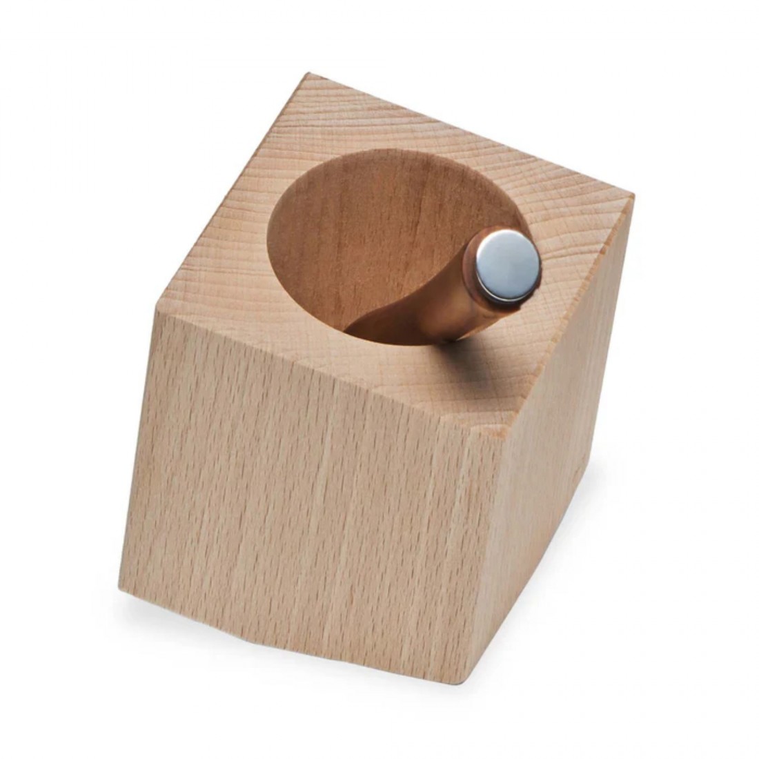 e+m Cube Pot Beech Natural 1133-0
