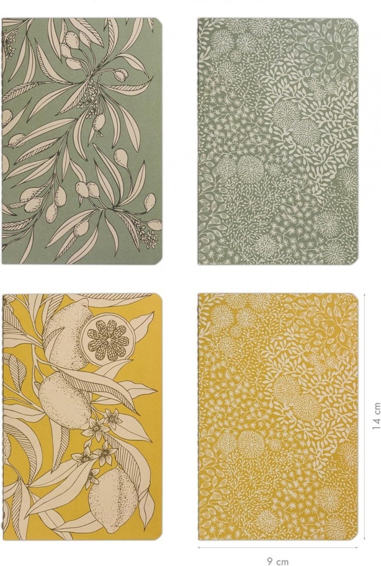 Clairefontaine Rhodia A6 11 x 17cm  notebook, Jardin des Sens, 64 pages, ruled, white paper 90gsm, 116337