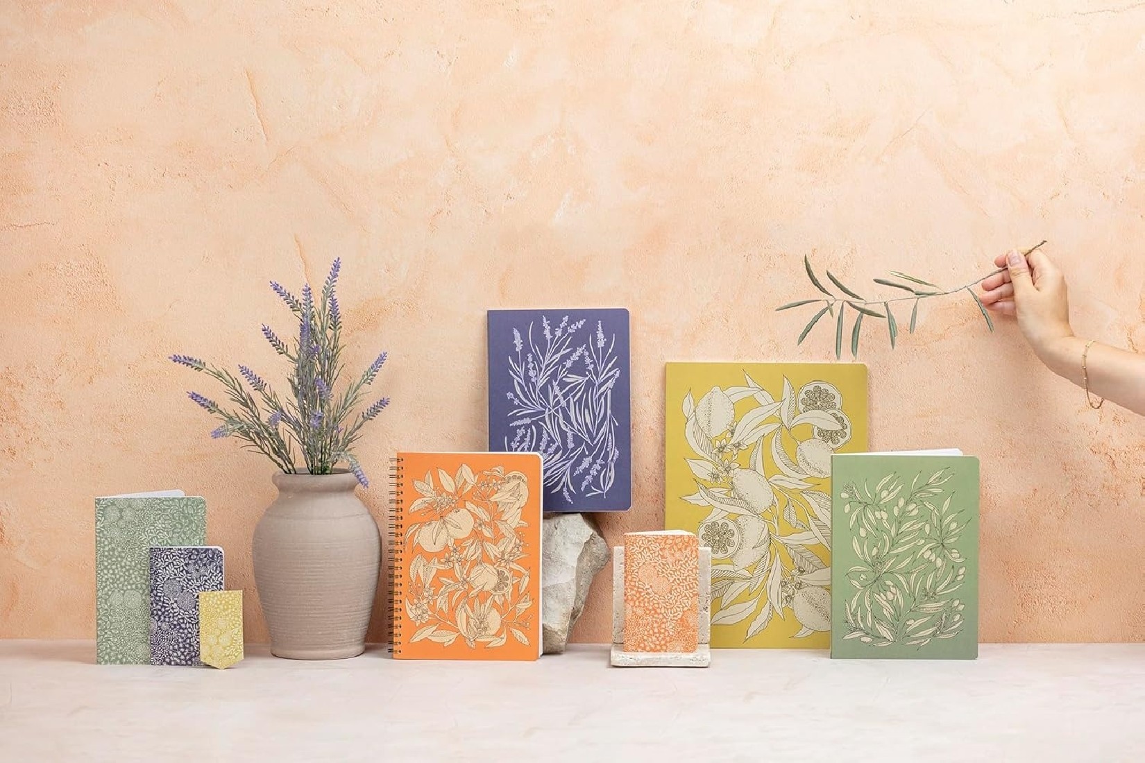 Clairefontaine Rhodia A6 11 x 17cm  notebook, Jardin des Sens, 64 pages, ruled, white paper 90gsm, 116337