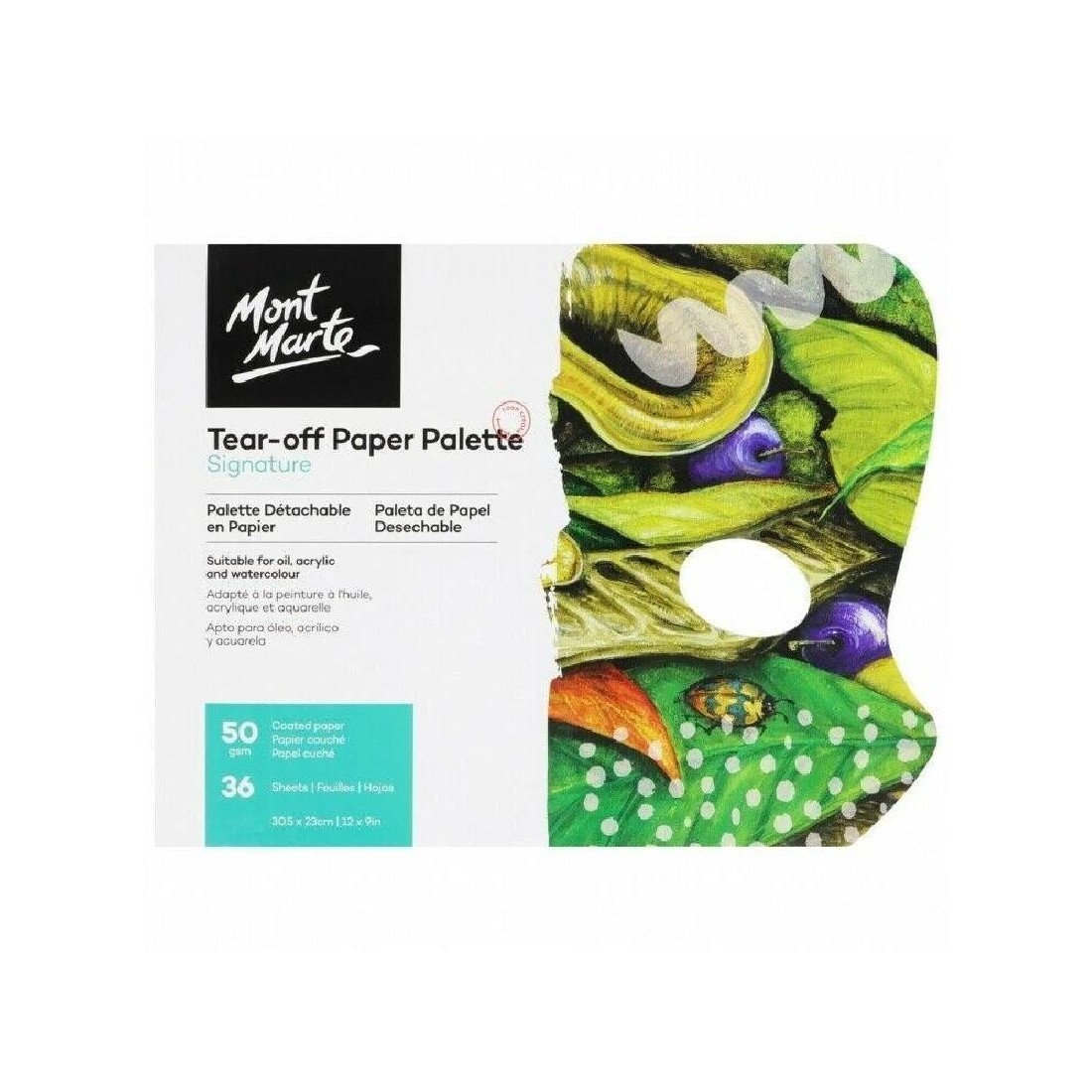 Mont marte Μπλοκ 36 Χάρτινες Παλέτες 23x30cm