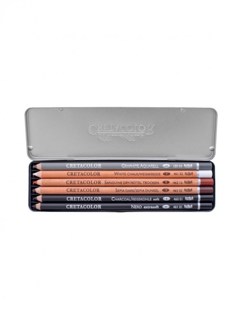Cretacolor 6 Basic Pencil Pocket Set 400-06