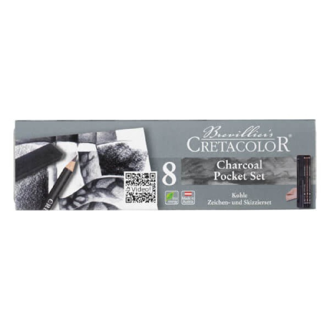 Cretacolor 8 Charcoal Drawing Set 460-08