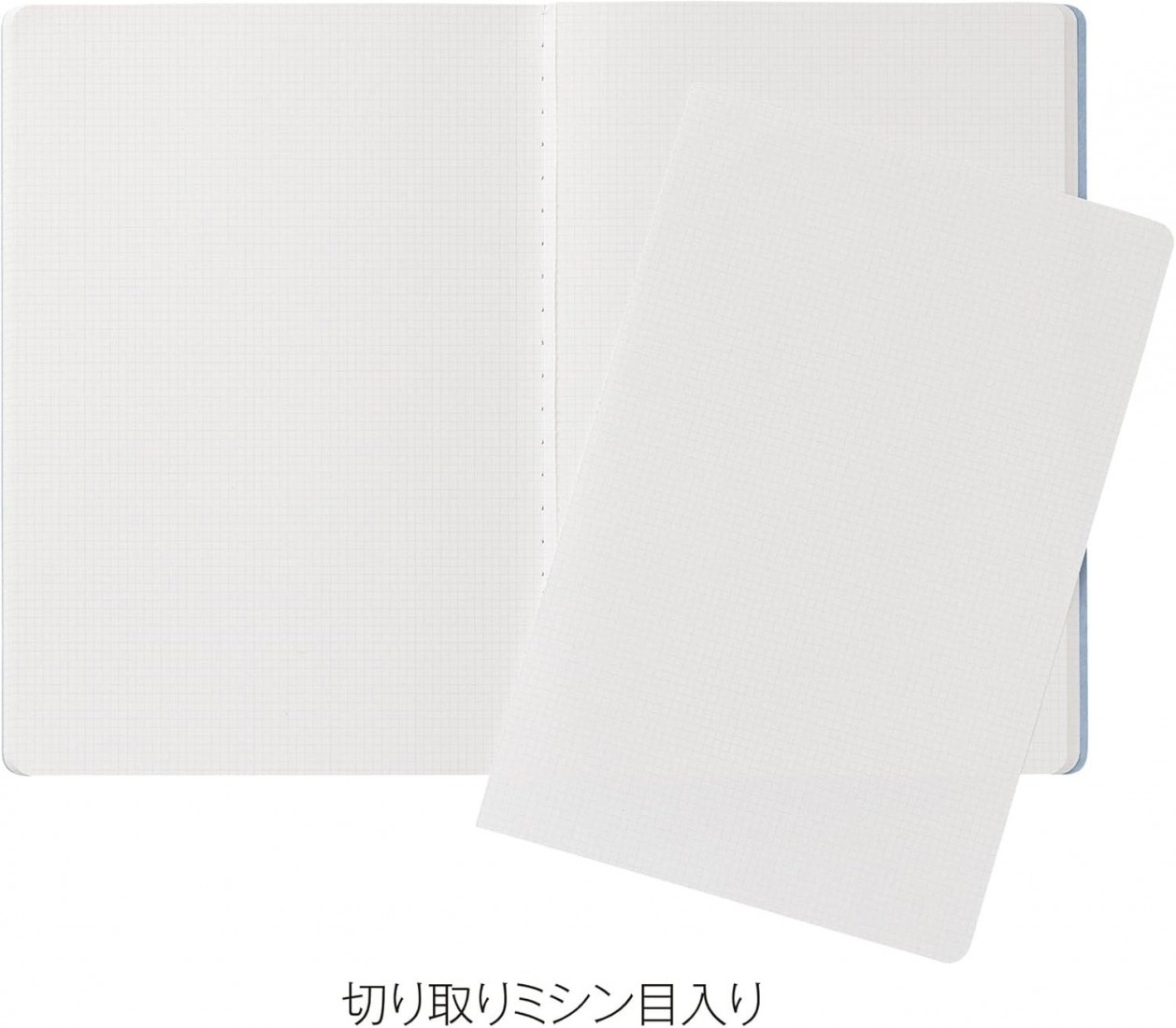 kleid 8441-06 Notebook, 2 mm Grid,  B6 182x128mm Square Light blue, 64  white pages,