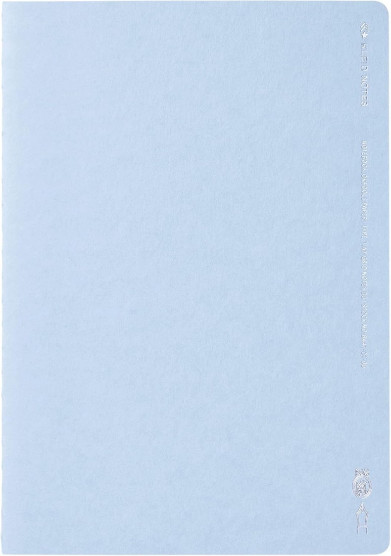 kleid 8441-06 Notebook, 2 mm Grid,  B6 182x128mm Square Light blue, 64  white pages,