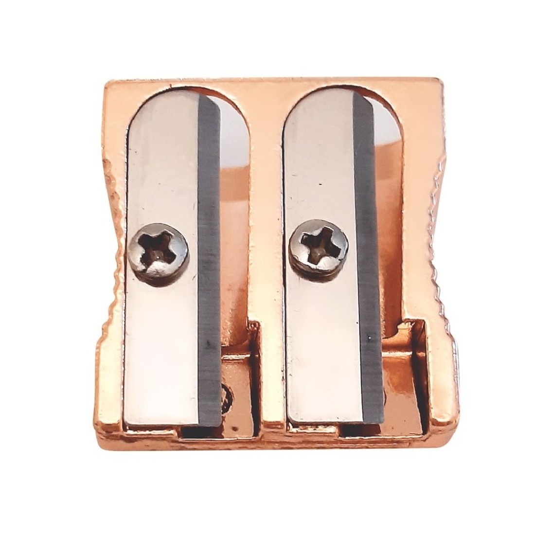 Ξύστρες Διπλές Μεταλλικές Satin Gold Metal 347596 Interdruk