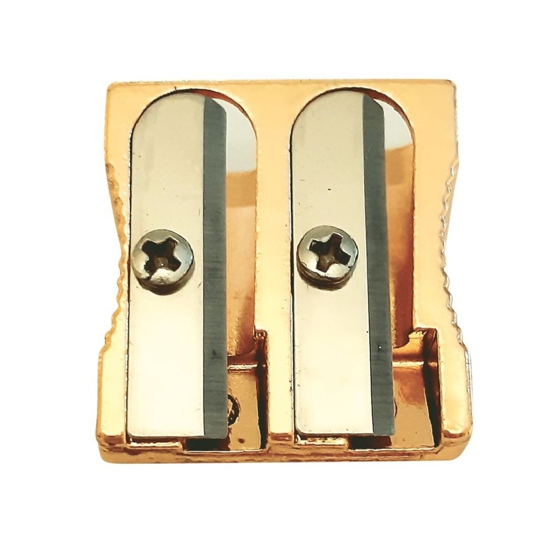 Ξύστρες Διπλές Μεταλλικές Satin Gold Metal 347596 Interdruk