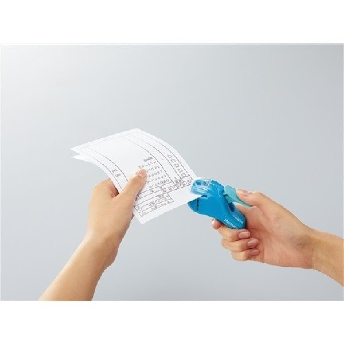 Kokuyo Haricans Staple-less stapler, up to 5 sheets, blue, SLN-MSH305