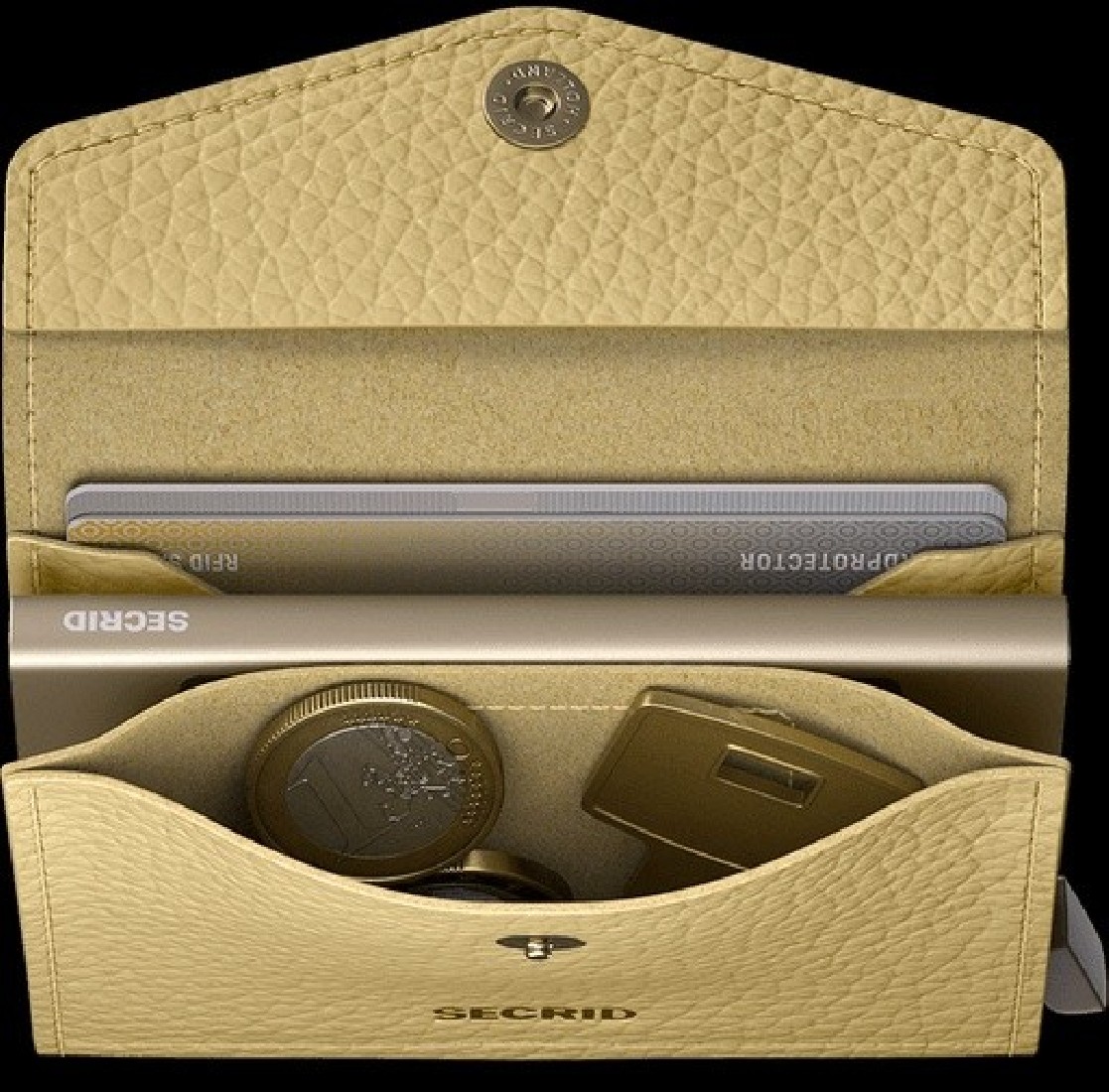 SECRID ENVELOP WALLET PEBBLE EPe BUTTER YELLOW