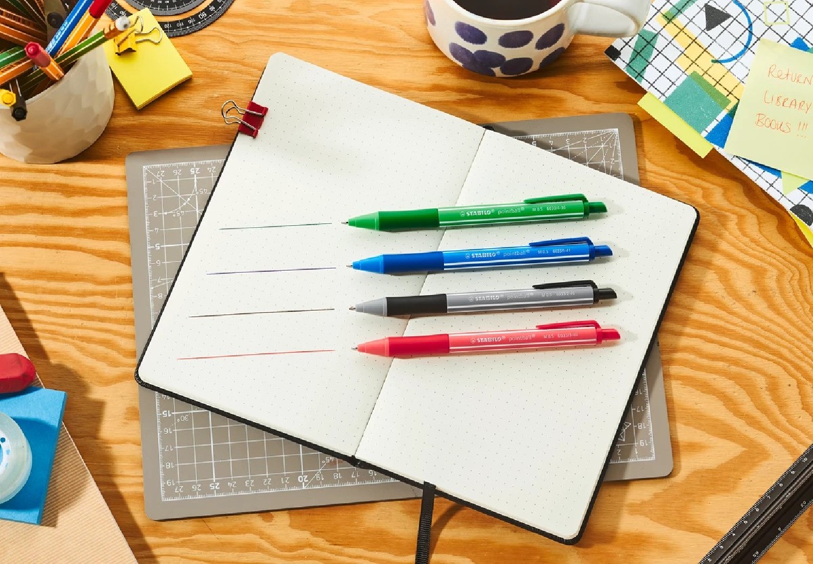 Στυλό Pointball Colorful Black 0,5mm 6033/2-46 Stabilo