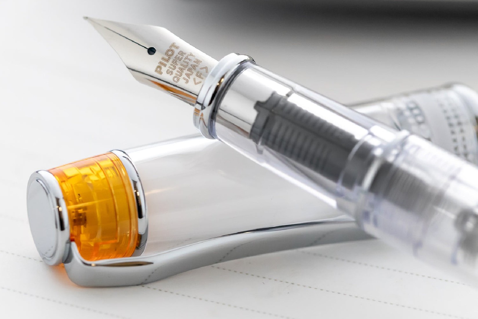 Pilot Prera demonstrator Orange with converter fountain pen