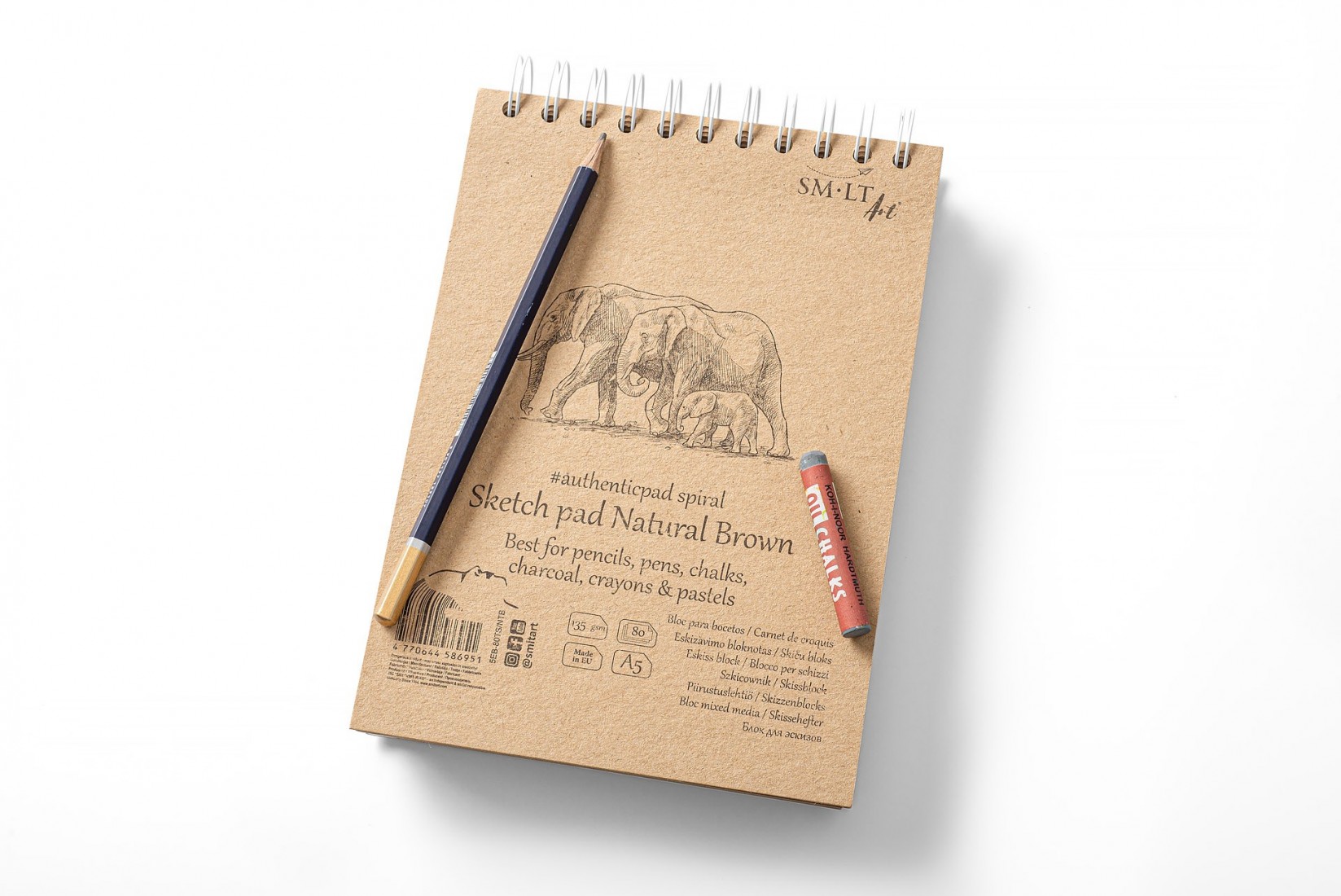 SM-LT ART Sketch pad Natural Brown A5 80sh 135gsm