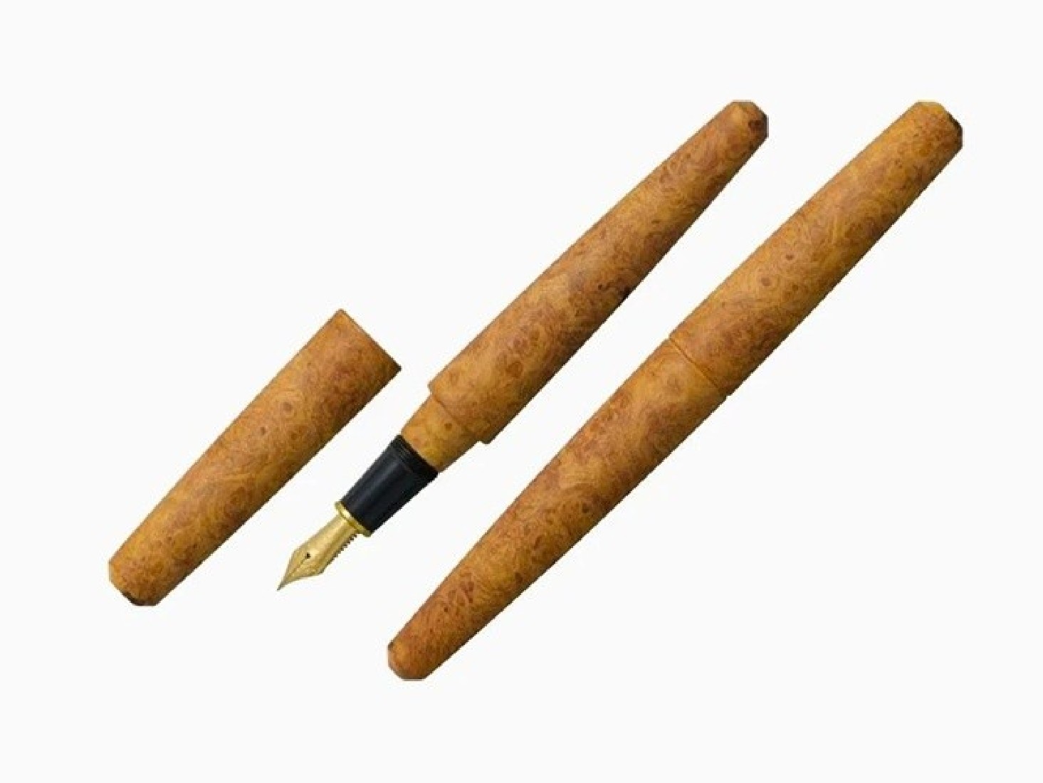 Platinum Izumo Precius wood Karin-Kobu (Amboyna burl) fountain pen, limited edition to 50 pcs, PIZ-150000PW