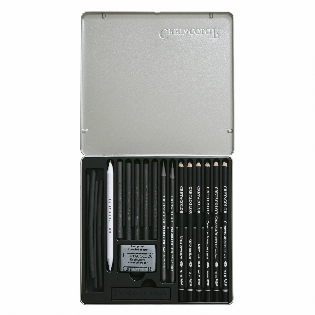 Cretacolor Black Box Charcoal Drawing Set 20pcs, 400 30