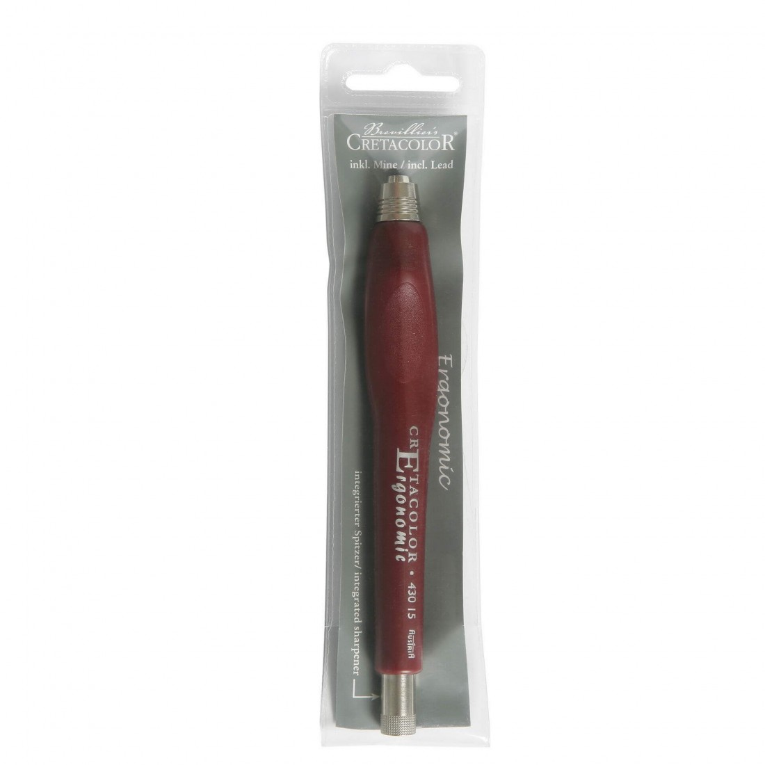 Cretacolor Lead Holder 5,6mm Ergonomic bordeaux 430 15