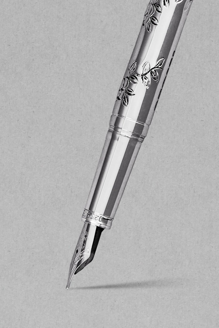 Yard O Led Mayflower Sterling Silver Fountain Pen