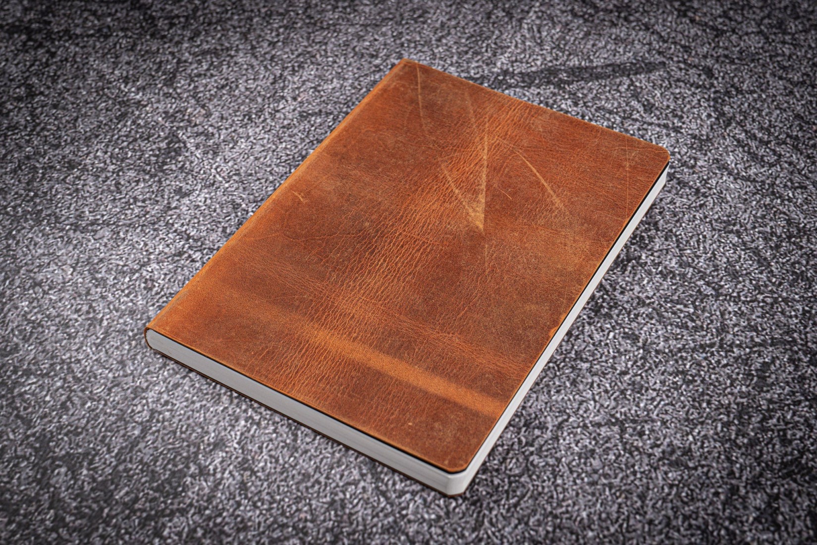 Galen Leather Notebook - Tomoe River Paper - B6 - Crazy Horse Brown