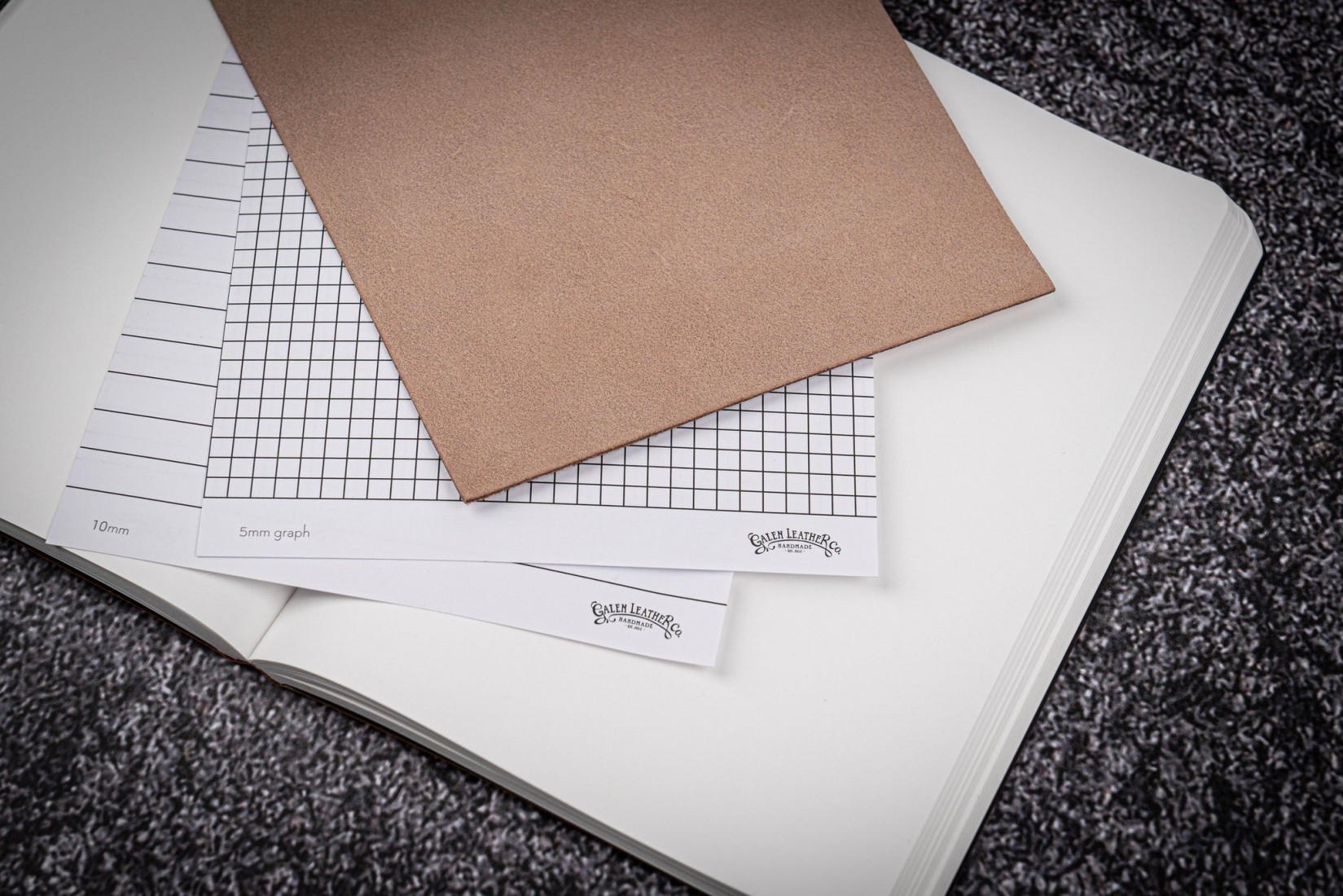 Galen Leather Notebook - Tomoe River Paper - B6 - Crazy Horse Brown