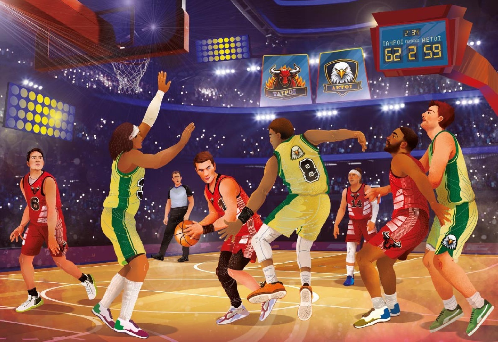 Puzzle (2 x 70τμχ.) Basketball Masters ΕΛΛΗΝΟΕΚΔΟΤΙΚΗ