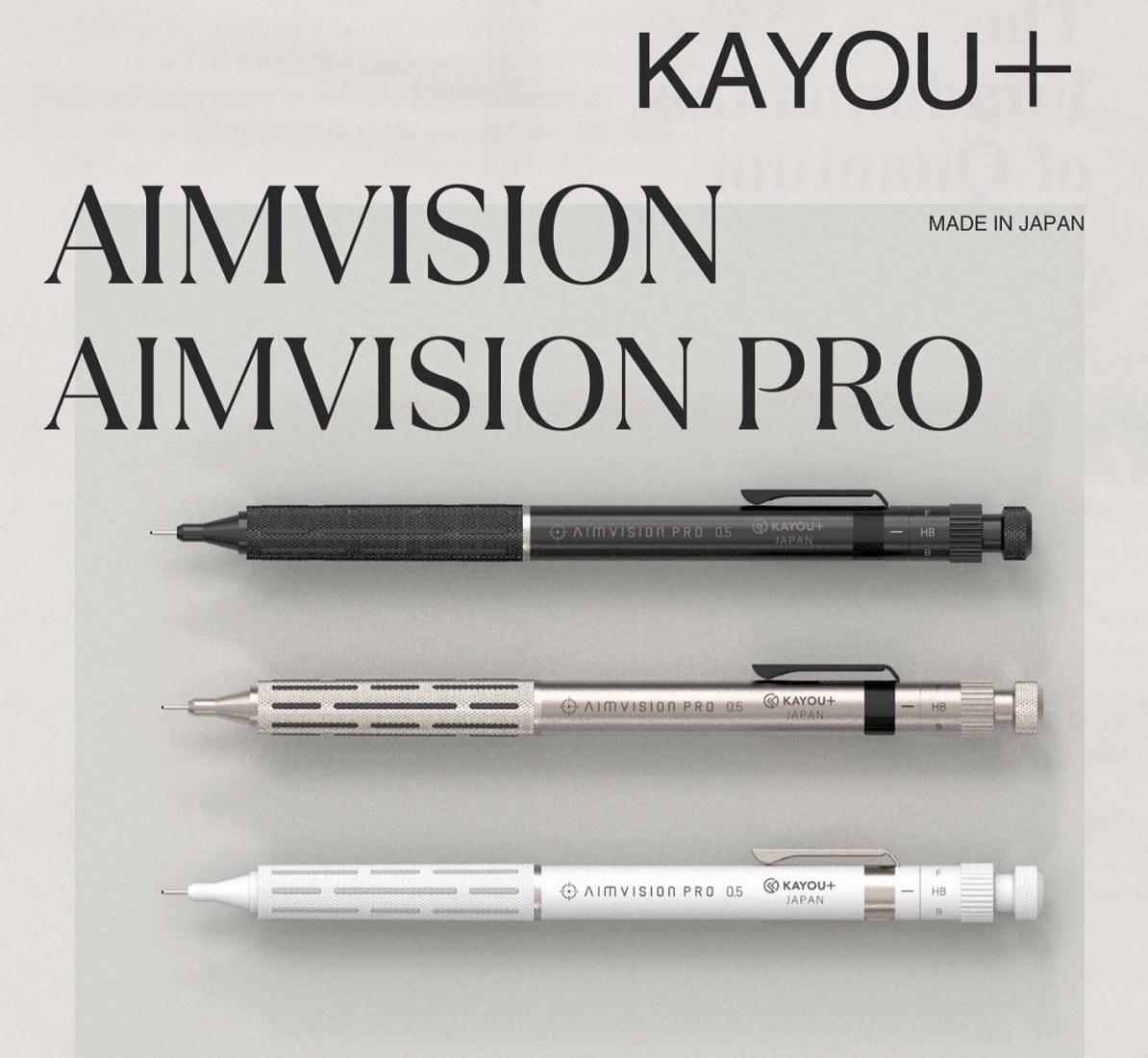 Kayou Plus  Aim Vision Pro Drafting pencil 0,5mm Meteor Black KAMP-AIPBK