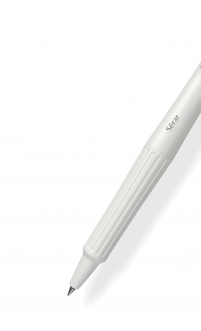 Kayou plus Serar, gel 0,5mm ballpoint pen Ceramic White KABP-SEWH