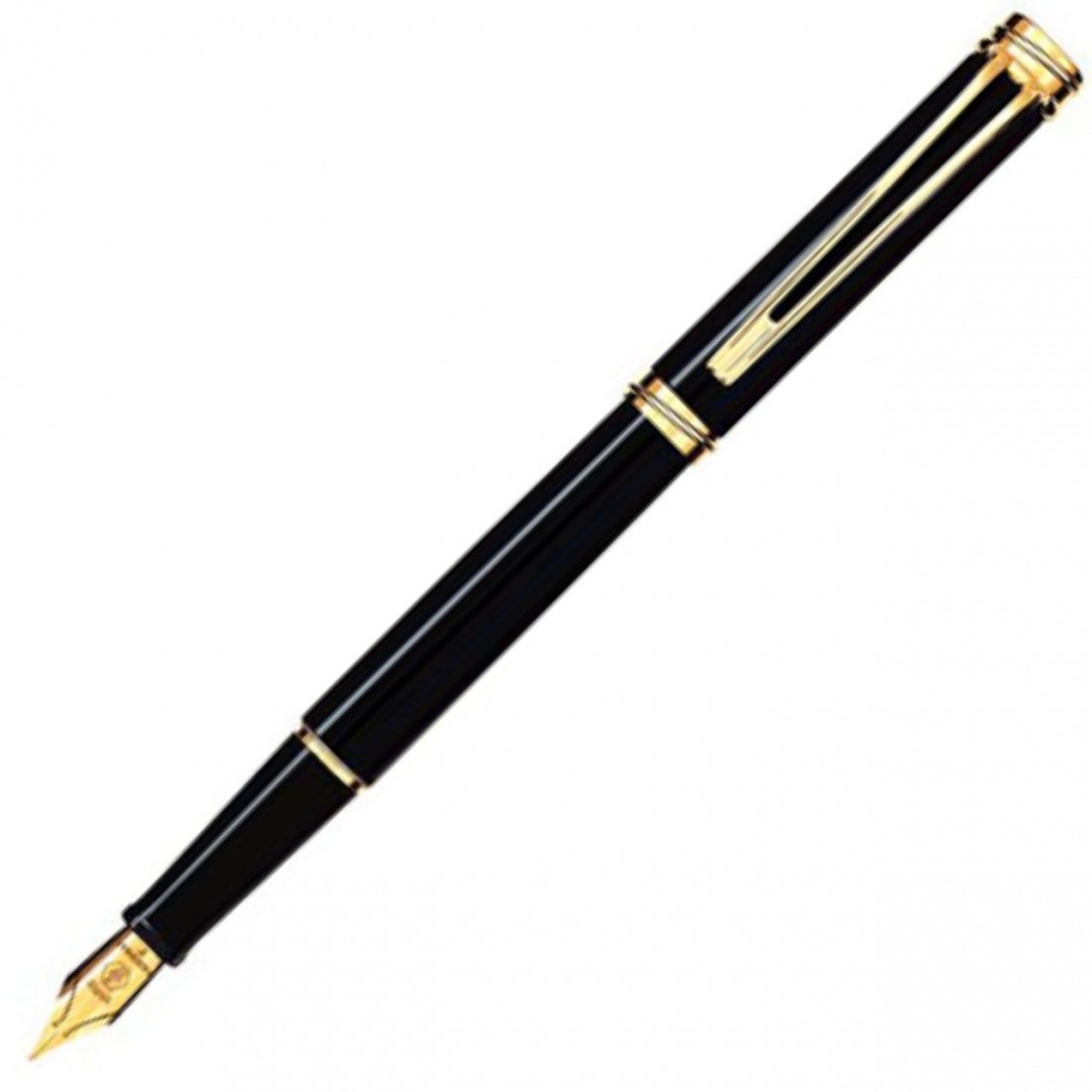 Waterman Harmonie laquer black gt fountain pen with free converter and 30ml bottled Frorida blue ink