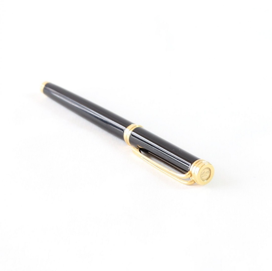 Waterman Harmonie laquer black gt fountain pen with free converter and 30ml bottled Frorida blue ink