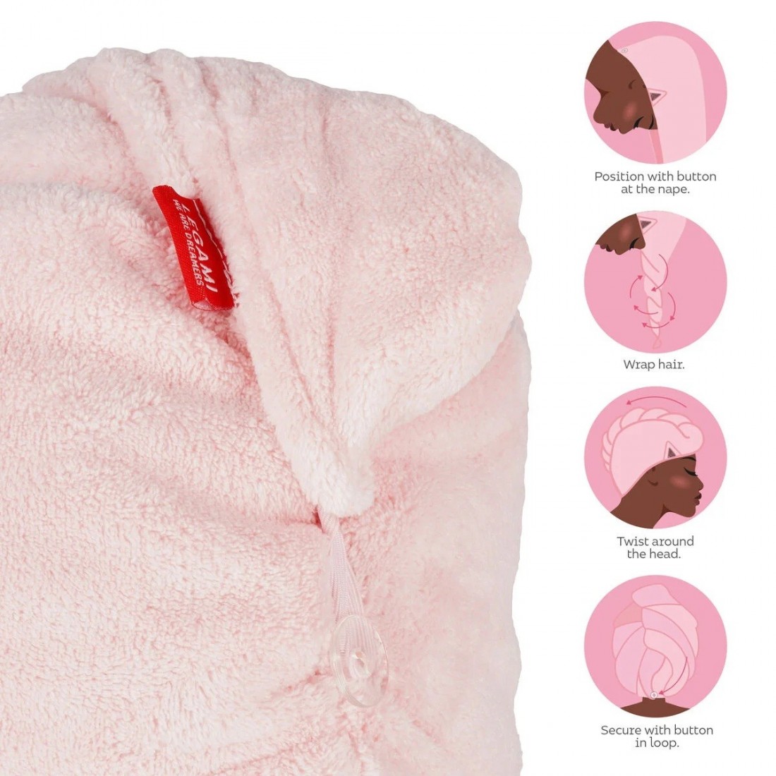 Kitty Hair Turban Towel - Love My Hair- Legami