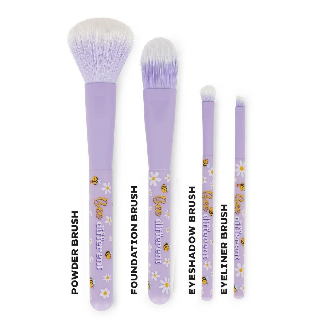 Set of 4 Bee Makeup Brushes - Oh My Glow!- Legami