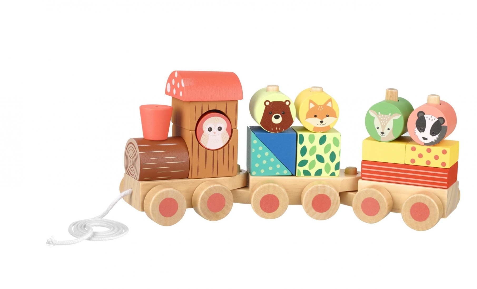 Ξύλινο Τρενάκι Woodland (FSC®) 08098 Orange Tree Toys