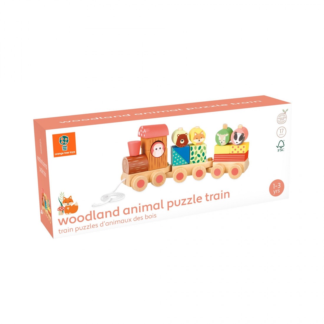 Ξύλινο Τρενάκι Woodland (FSC®) 08098 Orange Tree Toys