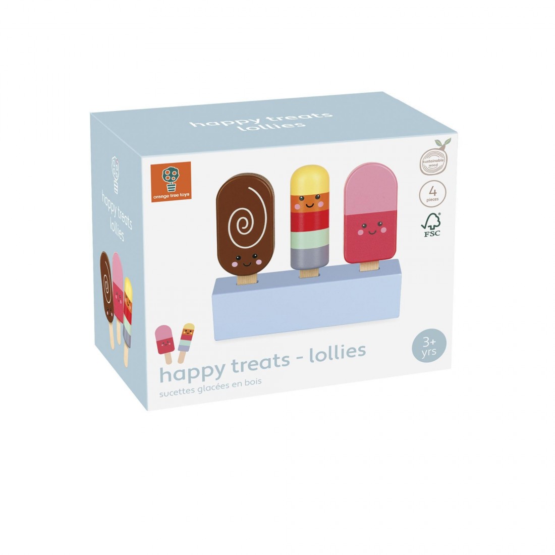 Ξύλινα Παγωτά Ξυλάκια Happy Treats 29621 Orange Tree Toys (FSC®)