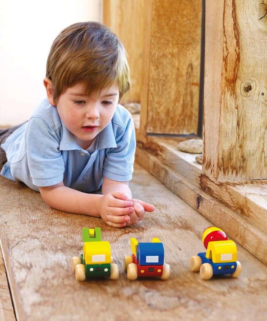 Σετ 3 Μικρά Οχήματα Construction 07237 Orange Tree Toys (FSC®)