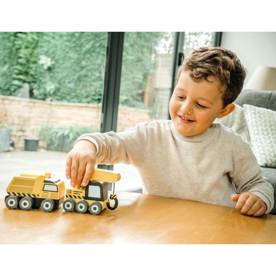 Σετ 2 Οχήματα Μαστορέματος Construction 07553 Orange Tree Toys (FSC®)