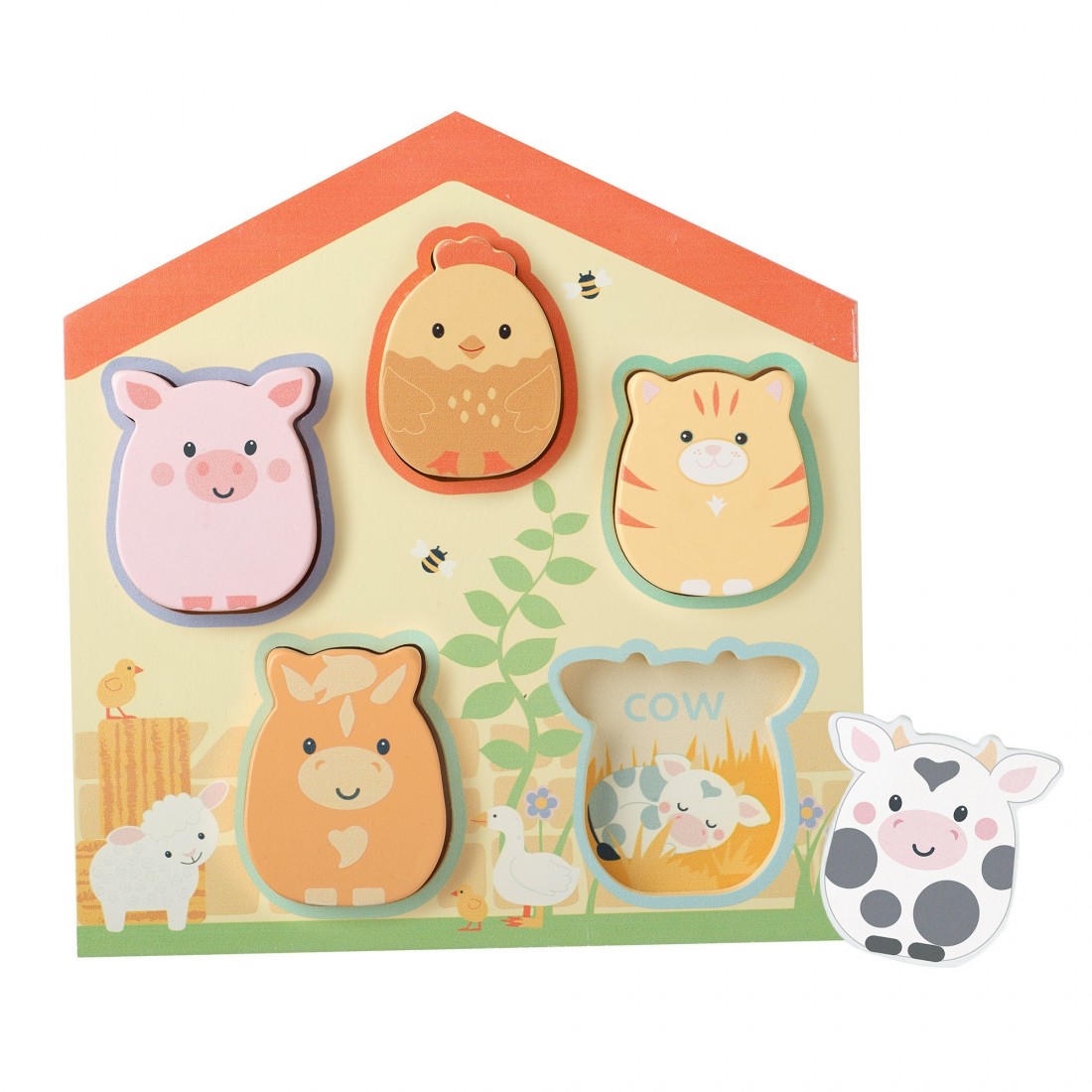 Παιχνίδι Σχημάτων Αχυρώνας Farmyard 06719 Orange Tree Toys