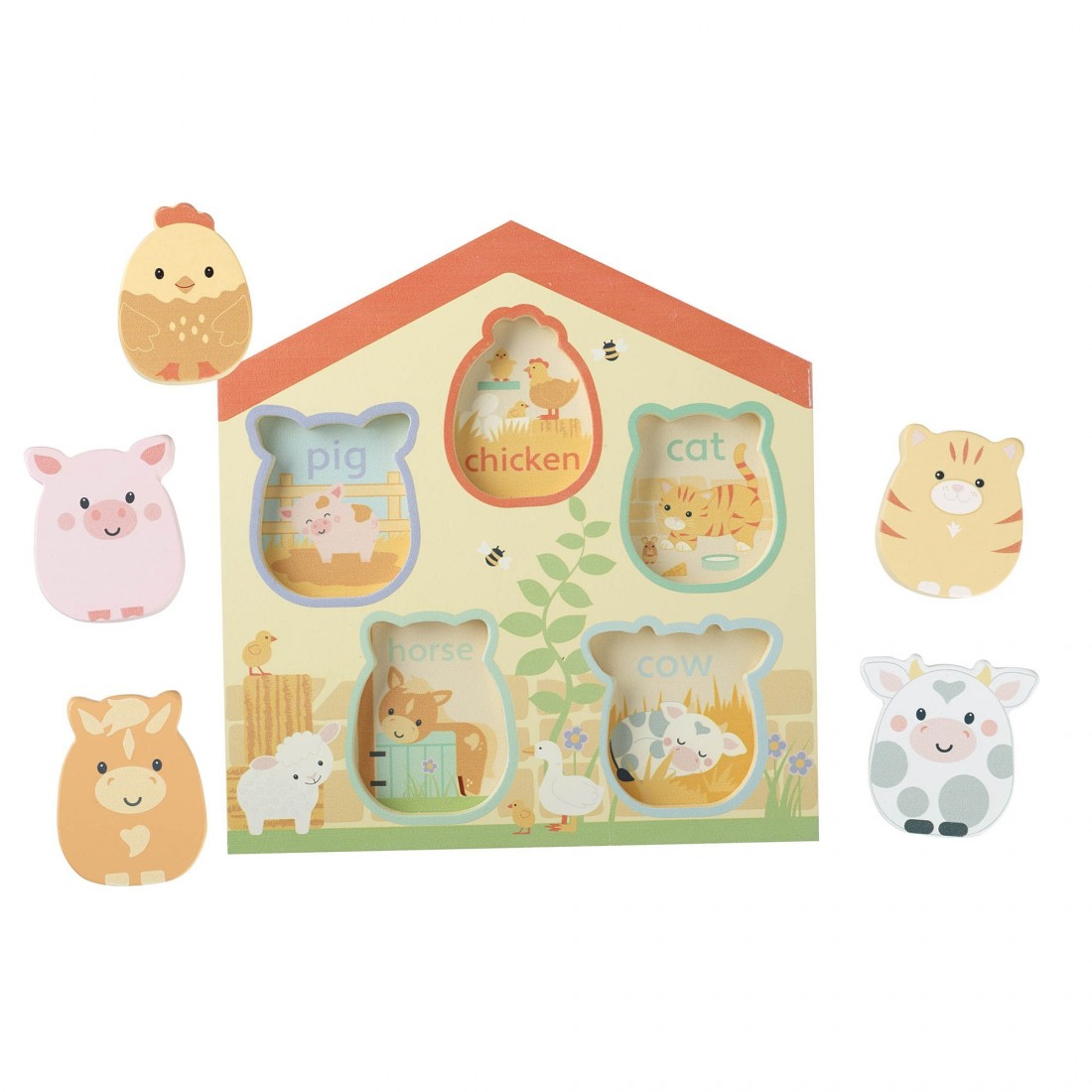Παιχνίδι Σχημάτων Αχυρώνας Farmyard 06719 Orange Tree Toys