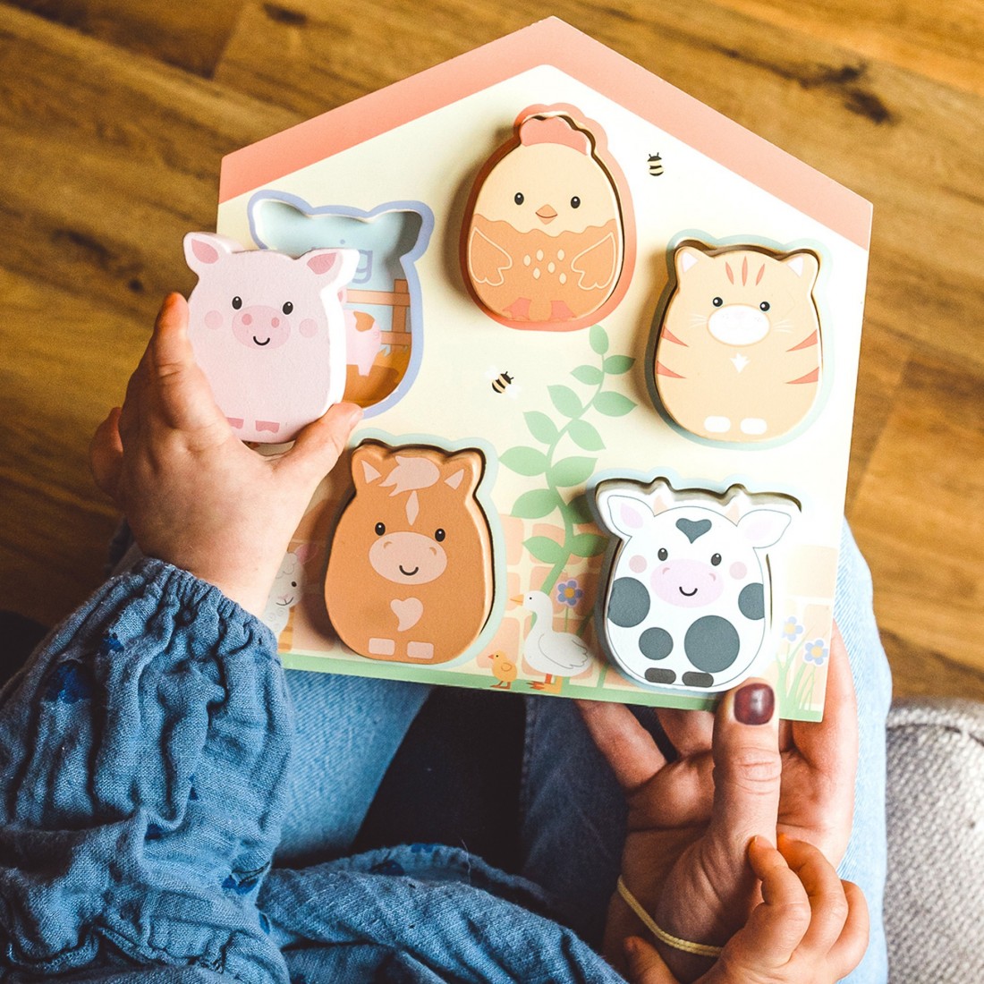 Παιχνίδι Σχημάτων Αχυρώνας Farmyard 06719 Orange Tree Toys