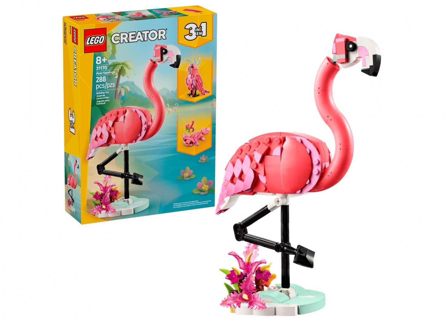 Wild Animals: Pink Flamingo 31170 Lego Creator